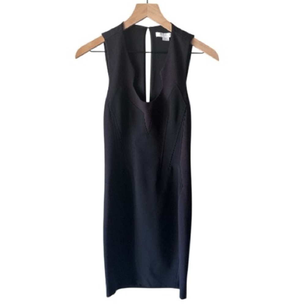 Alexander Wang Dress Black Size 0 Sheath Structured Cocktail Classic Bodycon